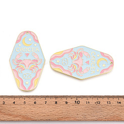 Grands pendentifs en alliage plaqué or et émail&nbsp;X1-ENAM-T021-29J