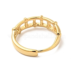 Ионное покрытие (IP) 304 нержавеющая сталь забор форма регулируемое кольцо RJEW-I085-27G