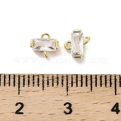 10 шт. латунные подвески-коннекторы со стразами&nbsp;KK-V006-04G-05