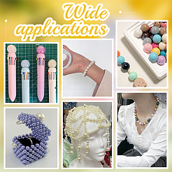 Абс пластиковые жемчужные бисера KY-PH0001-74B