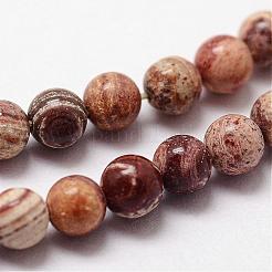 Fili di perline di diaspro naturale ondulato&nbsp;G-N0185-02-3mm