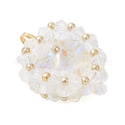 Латунь стекло кулоны&nbsp;PALLOY-MZ00981-03