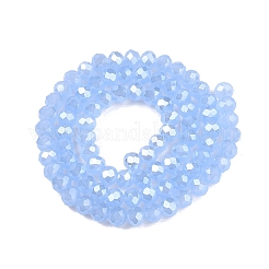 Chapelets de perles en verre électroplaqué&nbsp;EGLA-A044-J6mm-A03