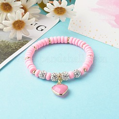 Bracelets en perles de pâte polymère faites main&nbsp;BJEW-JB06552