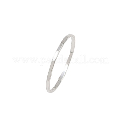 925 кольцо из стерлингового серебра без рисунка RJEW-P165-01B-S