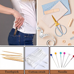 3 Stück 3 Farben Sandelholz Leder Handwerk Nähnadeln Etui Box&nbsp;AJEW-GF0011-72