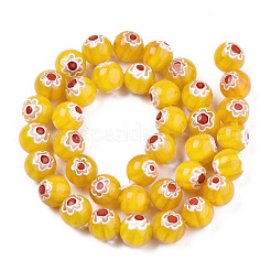 Fili di perline di vetro millefiori fatto a mano&nbsp;LK-T001-10J