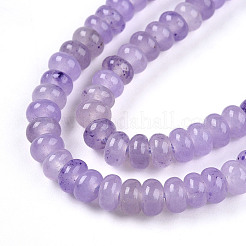 Окрашенные природные белый нефрит бисер пряди&nbsp;G-T139-57A-08