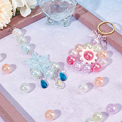 60 шт. Прозрачные акриловые бусины OACR-SC0001-62