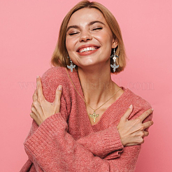 12 шт. подвески из нержавеющей стали 201 двух цветов&nbsp;STAS-UN0060-78