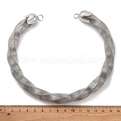 Halsketten mit gedrehter Eisenkette&nbsp;NJEW-G163-02P