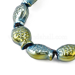 Стеклянные бусины с гальваническим покрытием &nbsp;EGLA-V001-01I