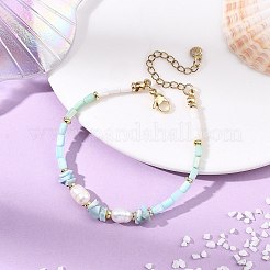 Armbänder aus natürlichen Süßwasserzuchtperlen&nbsp;BJEW-JB13950