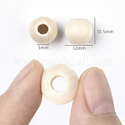 Незаконченная натуральная древесина европейский бисер&nbsp;LS-X-WOOD-Q041-04E