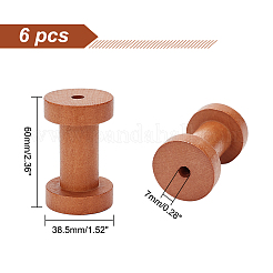 Bobines vides en bois&nbsp;WOOD-WH0034-04