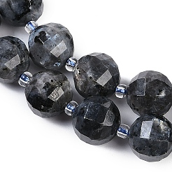 Нити из натуральных бусин ларвилита G-G182-B03-05