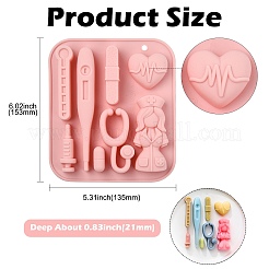 2 Stück Silikon-Fondantformen mit Krankenschwester-Motiv&nbsp;ST-CJ0043-020