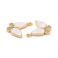 Латунные микропаве прозрачные подвески с фианитом KK-E068-VC111