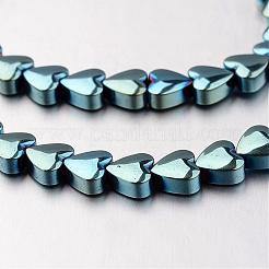 Electroplate non magnetici ematite sintetico fili di perline&nbsp;G-F300-22B