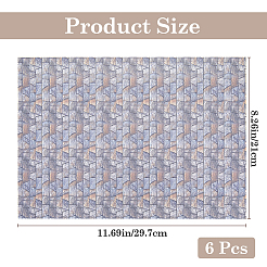 6шт миниатюрные обои AJEW-CP0008-28B