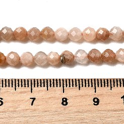 Натуральный персиковый лунный камень G-F619-19A-4mm