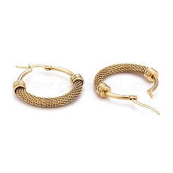 Серьги-кольца из нержавеющей стали 304&nbsp;EJEW-O096-09B-G