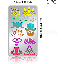 Matrice de découpe de découpe en acier inoxydable chakra pochoirs&nbsp;DIY-WH0242-238