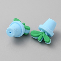 Горшок для листьев пищевой экологически чистый силиконовый шарик&nbsp;LS-SIL-WH0014-18C