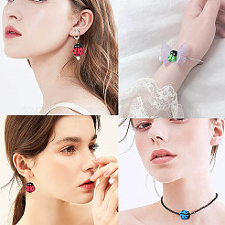 5 нить бус из полимерной глины ручной работы.&nbsp;CLAY-SC0001-45A