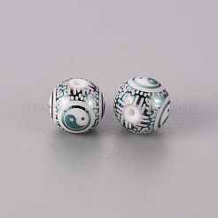 Гальванические стеклянные бусины&nbsp;LS-EGLA-Q123-012G