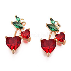 Подвески из латуни&nbsp;ZIRC-Q021-018G-NF