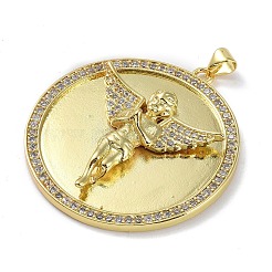 Покрытие стойки латунь микропаве прозрачные подвески из кубического циркония KK-K341-53B-G