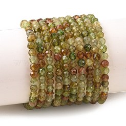 Brins de perles de tourmaline verte naturelle&nbsp;G-Z106-A07-4mm