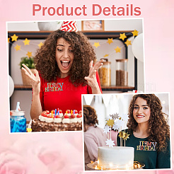 2 шт. 2 стиля «Это мой день рождения» броши из сплава со стразами для рюкзака и одежды&nbsp;JEWB-GF0011-51A