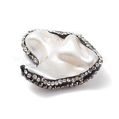 Гальванические бусины из натуральных пресноводных ракушек&nbsp;SHEL-F005-09B