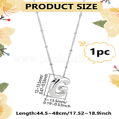 1 chaîne en laiton avec pendentifs en alliage de lettres&nbsp;NJEW-LP0001-41G-P