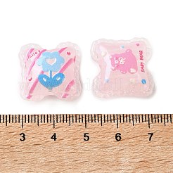 Perles acryliques opaques imprimés&nbsp;AC-CBA6251-05