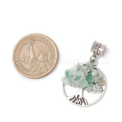 9 шт. 9 стиля смешанных каменных бусин сплава Древо жизни европейские подвески PALLOY-JF04093