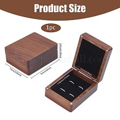 Magnetboxen zur Geschenkaufbewahrung mit Manschettenknöpfen aus Holz&nbsp;CON-WH0089-265A