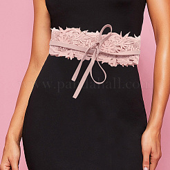 Искусственная кожа цветочные кружева широкие цепные ремни AJEW-WH20077-032C