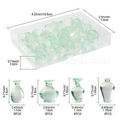 32 шт. 4 стиля вазы из смоляного фарфора миниатюрные украшения AJEW-FS0001-22