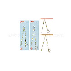 Цепочки для вязания рядов из акрила и бисера HJEW-NB00112