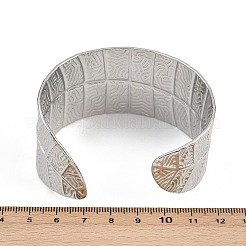 Браслеты-манжеты из нержавеющей стали 304 для женщин&nbsp;BJEW-P362-01P