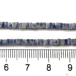 Натуральное синее пятно нитки из бисера яшмы G-N342-82