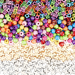 800pcs Acrylperlen&nbsp;MACR-PA0001-42