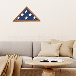 Треугольные деревянные настенные складные футляры для флагов&nbsp;ODIS-WH0331-22