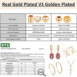 12 шт. латунные соединительные подвески&nbsp;KK-BC0010-78