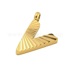 Placcatura ionica (ip) ciondoli in acciaio inossidabile 304&nbsp;STAS-G345-01G-V