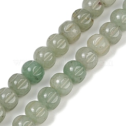 Естественный зеленый авантюрин бисер нитей G-Z080-B12-8x6mm
