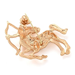 Goldene Zinklegierung mit Strassbroschen&nbsp;LS-JEWB-B018-03G-09
